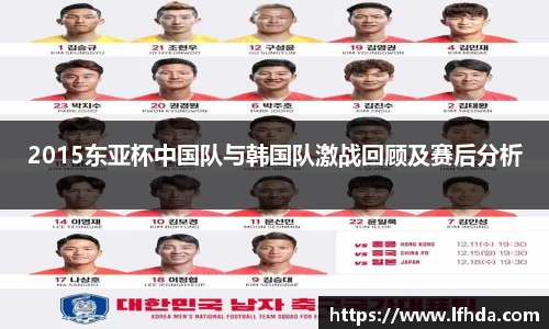 2015东亚杯中国队与韩国队激战回顾及赛后分析